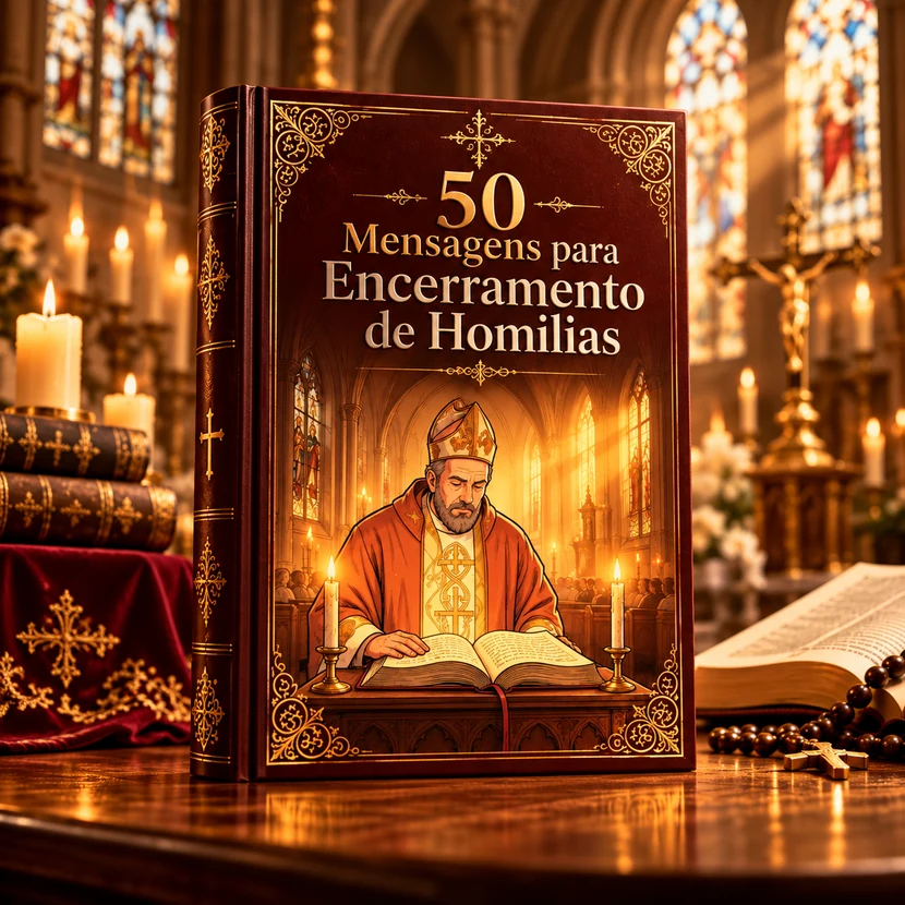 Capa das mensagens para encerramento de homilias