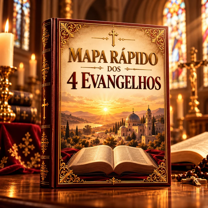 Capa de Mapa Rápido dos 4 Evangelhos